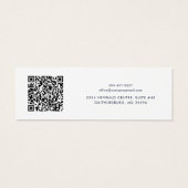 Ihr Geschäft-Logo QR-Code-Ohrhänger-Anzeige Karte (Rückseite)