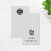 Ihr Geschäft-Logo QR-Code-Ohrhänger-Anzeigekarte (Schreibtisch)
