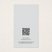 Ihr Geschäft-Logo QR-Code-Ohrhänger-Anzeigekarte (Rückseite)