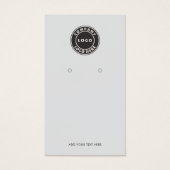 Ihr Geschäft-Logo QR-Code-Ohrhänger-Anzeigekarte (Vorderseite)