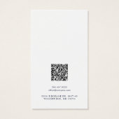 Ihr Geschäft-Logo QR-Code-Ohrhänger-Anzeigekarte (Rückseite)
