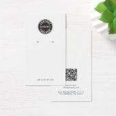 Ihr Geschäft-Logo QR-Code-Ohrhänger-Anzeigekarte (Schreibtisch)