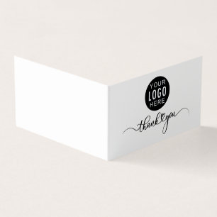 Ihr Geschäft Logo Schriftart Unternehmens Dankesch Visitenkarten