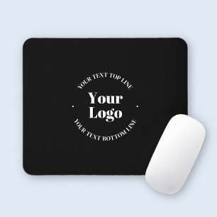 Ihr Geschäft-Logo und anpassbarer Textbaustein Mousepad