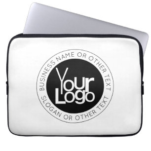 Ihr Geschäft-Logo und moderner einfacher editierba Laptopschutzhülle