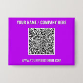Ihr Geschäft QR-Code Buttons Vorlage für Werbezwec (Vorderseite)