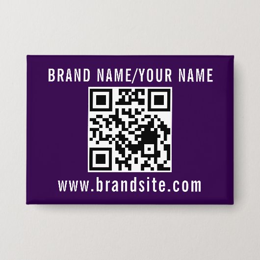 Ihr Geschäft QR-Code-Vorlagendesign für Werbezweck Button (Vorderseite)