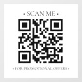 Ihr Geschäfts-QR-Code Fensteraufkleber (Blatt)