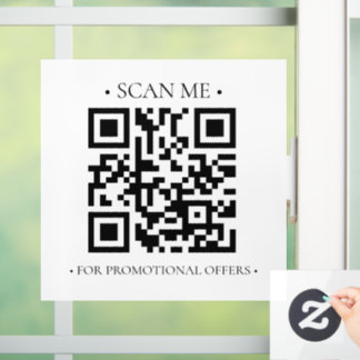 Ihr Geschäfts-QR-Code Fensteraufkleber