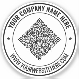 Ihr Geschäfts-QR-Code Werbesticker Beispiel Aufkleber