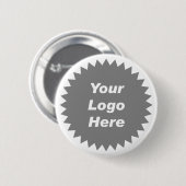 Ihr Geschäftslogo hier Promo Button (Vorne & Hinten)