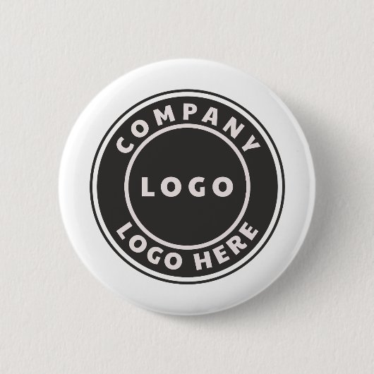 Ihr Geschäftslogo Unternehmensmitarbeiter Werbeart Button (Vorderseite)