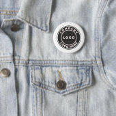 Ihr Geschäftslogo Unternehmensmitarbeiter Werbeart Button (Beispiel)