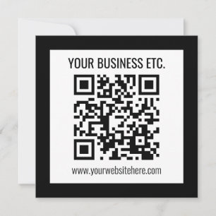 Ihr Geschäftsname & editierbarer QR-Code Einladung