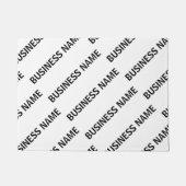 Ihr Geschäftsnamensmuster | Schwarz/Weiß Fußmatte (Vorderseite)