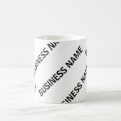 Ihr Geschäftsnamensmuster | Schwarz/Weiß Kaffeetasse (Mittel)