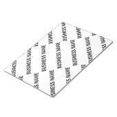 Ihr Geschäftsnamensmuster | Schwarz/Weiß Notizblock (angewinkelt)