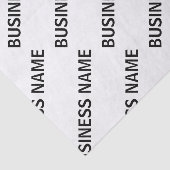 Ihr Geschäftsnamensmuster | Schwarz/Weiß Seidenpapier (Ausschnitt)