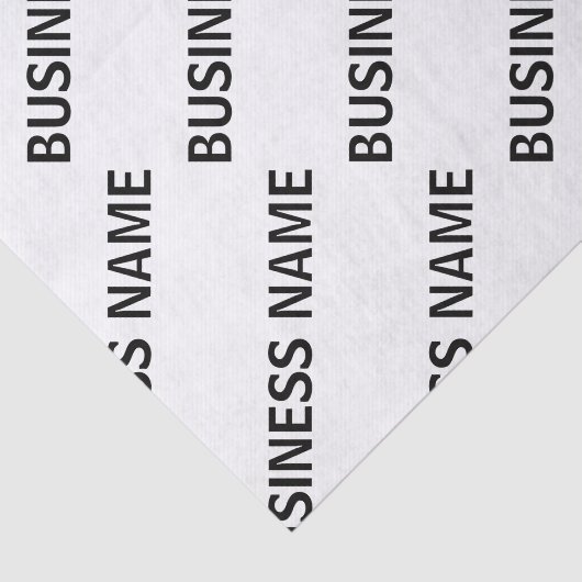 Ihr Geschäftsnamensmuster | Schwarz/Weiß Seidenpapier (Ausschnitt)
