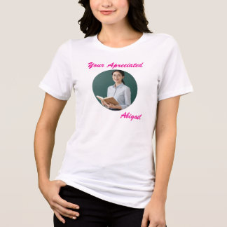 Ihr geschätzter Frauen-Foto-Name Tri-Blend Shirt