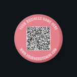 Ihr Geschenk für benutzerdefinierten QR-Code-Text  Magnet<br><div class="desc">Benutzerdefinierte Farben und Schriftart - Ihr QR-Code und Ihr benutzerdefinierter Text Berufliche Personalisierte Firmennamen Website Werbematerial / Geschenk - QR-Code hinzufügen - Bild oder Logo / Name - Unternehmen / Website oder E-Mail oder Telefon - Kontaktinformationen / Adresse - Umgestalten und entfernen / Hinzufügen von Elementen - Bild / Text...</div>