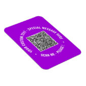Ihr Geschenk für den benutzerdefinierten QR-Code f Magnet (Rechte Seite)