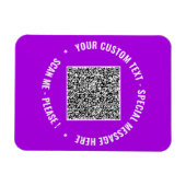 Ihr Geschenk für den benutzerdefinierten QR-Code f Magnet (Horizontal)