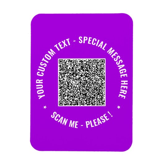 Ihr Geschenk für den benutzerdefinierten QR-Code f Magnet (Vertikal)