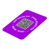 Ihr Geschenk für den benutzerdefinierten QR-Code f Magnet (Linke Seite)