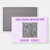 Ihr Geschenk für den benutzerdefinierten QR-Code i Magnet (Vorderseite/Rückseite)