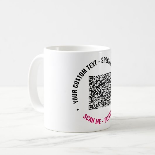 Ihr Geschenk für die QR-Tasse mit benutzerdefinier Kaffeetasse (Vorderseite Links)