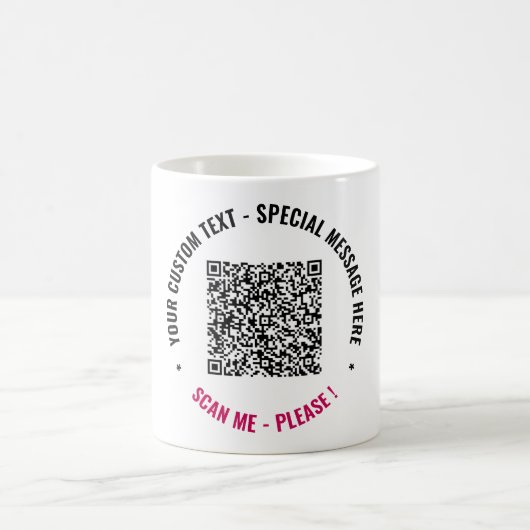 Ihr Geschenk für die QR-Tasse mit benutzerdefinier Kaffeetasse (Mittel)