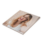 Ihr Gesicht auf einem Untersetzer aus viereckigem  (Seite)