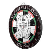 Ihr Gesicht Hier Dartboard Dartscheibe (Vorderseite rechts)