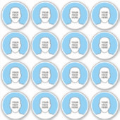 Ihr Gesicht im Circle Aufkleber-Set Aufkleber (Vorderseite)