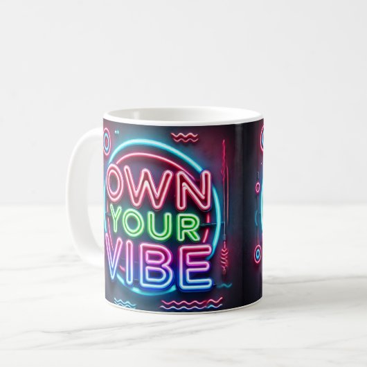 Ihr Gesicht - Neon Coffee Tasse (Vorderseite Links)