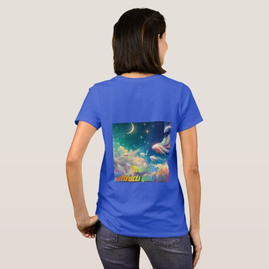 Ihr Gesicht zieht Ihren Stamm an | Kleine Logo-Fro T-Shirt (Schwarz voll)