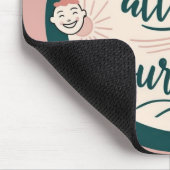Ihr Gesicht zieht Ihren Stamm an Mousepad (Ecke)