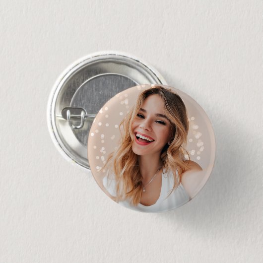 Ihr Gesicht zum Geburtstag Button (Vorne & Hinten)