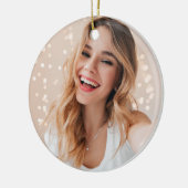 Ihr Gesicht zum Geburtstag Keramik Ornament (Links)