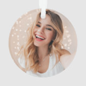 Ihr Gesicht zum Geburtstag Ornament (Rückseite)