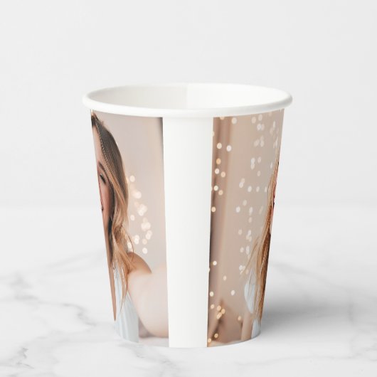 Ihr Gesicht zum Geburtstag Pappbecher (Links)