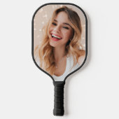 Ihr Gesicht zum Geburtstag Pickleball Schläger (Rückseite)