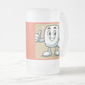 Ihr Getränkehalter in Ihrem eigenen kleinen Raum Mattglas Bierglas (VorderseiteRechts)