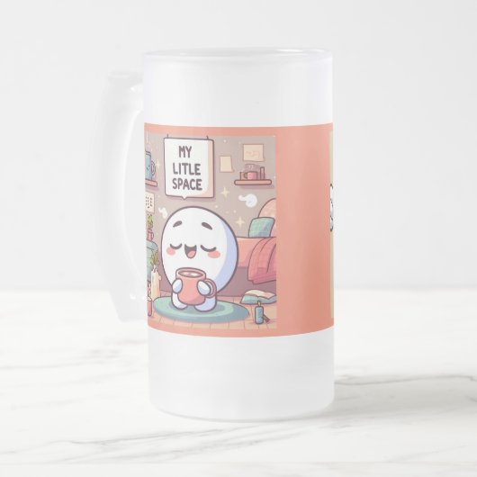 Ihr Getränkehalter in Ihrem eigenen kleinen Raum Mattglas Bierglas (Vorderseite Links)