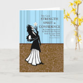 Ihr gewinnt Kraft, Geist und Vertrauen Karte (Gelbe Blume)