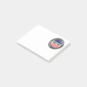 Ihr Gewohnheit USA-Knopf Post-it Klebezettel (angewinkelt)