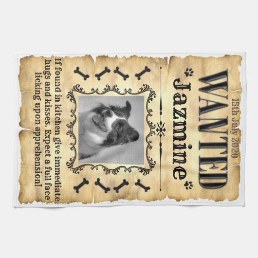 Ihr Gewollt Hund Geschirrtuch (Horizontal)