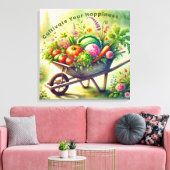 Ihr Glück fördern Leinwanddruck (Insitu (Wohnzimmer))