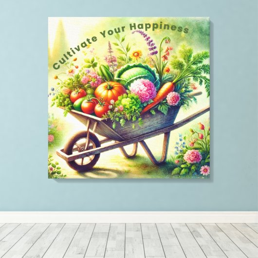 Ihr Glück fördern Leinwanddruck (Insitu (Holzboden))